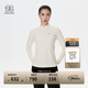 KOLON SPORT/可隆半拉鏈長(cháng)袖T恤 女子戶(hù)外登山S-FUNCTIONAL吸濕速干內搭 LKZT5SN064-CR 淡鵝黃 XL 175/96A