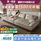 秉一帆船沙發(fā)真皮沙發(fā)巨無(wú)霸客廳家具頭層皮現代簡(jiǎn)約超寬大坐深沙發(fā) 3.6米多人位【98cm寬標準款】 【意大利頭層牛皮+乳膠坐墊】