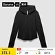 蕉內（Bananain）【趙露思同款】非常服501Slim女士連帽外套短款新款修身針織女裝 黑色 M