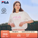 FILA 斐樂(lè )官方男女同款針織T恤2025年夏季純棉寬松休閑情侶短袖t恤