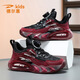 德?tīng)柣萃袃和@球鞋加絨棉鞋2025新款女童防滑運動(dòng)鞋中大童跑步鞋 黑紅皮面 33 內長(cháng)21.3cm