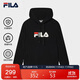 FILA斐樂(lè )官方情侶款連帽衛衣2025秋季休閑寬松針織長(cháng)袖上衣