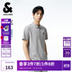 杰克·瓊斯（JACK&JONES）男裝25年精致虎頭刺繡涼感短袖polo衫男士夏季商務(wù)半袖翻領(lǐng)T恤 淺灰C39 2XL