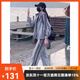 COZOK高端運動(dòng)品牌秋季運動(dòng)服套裝女韓版寬松長(cháng)袖衛衣束腳褲休閑時(shí)尚網(wǎng)紅炸街兩件套 灰色 （兩件套） M 【建議100-120斤】