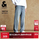 杰克·瓊斯（JACK&JONES） 男裝牛仔褲時(shí)尚百搭個(gè)性磨破貓須水洗廓形寬松休閑褲子225332073