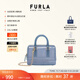 芙拉（FURLA）【同價(jià)11.11】CANDY女士迷你鏈條包波士頓包果凍包手提包斜挎包 青色