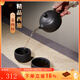 覓陶建水紫陶茶壺光素西施壺精品壺李昊純手工泡茶壺紫陶禮盒茶具套裝 光素西施1壺2杯【手工制作】