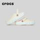 卡駱馳（CROCS）【采銷(xiāo)直播】洞洞鞋貝雅卡駱班輕便耐磨一腳蹬休閑鞋|205089 冬日白/彩色-1LI 37 /38(230mm)