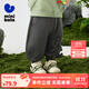 迷你巴拉巴拉男女童褲子2025秋新款寶寶長(cháng)褲萌趣嬰童香蕉褲 冷灰20505 100
