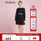 PORTS寶姿商場(chǎng)同款春季新品女裝連衣裙SD8D023PWA003 黑色 M (6)