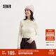 森馬（Semir）毛衣女冬季舒適緊身半高領(lǐng)正肩純色羊毛衫顯瘦打底衫101724107003