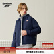 Reebok銳步官方24年新款男女同款休閑舒適夾棉夾克外套 24FRC215UGN2 藏藍 XL