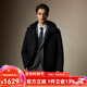 Scofield【防水90鵝絨】男裝24年冬季新款時(shí)尚休閑保暖連帽羽絨服 黑色 XL (180)