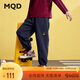 馬騎頓（MQD）男女童學(xué)院風(fēng)秋季新品運動(dòng)休閑衛褲跑步針織褲 藏青 150