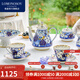 Lomonosov俄皇結婚禮物咖啡杯輕奢高級進(jìn)口高檔瓷器套裝禮盒高顏值屋頂花園 【精美禮盒】1壺2杯2碟