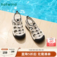 熱風(fēng)運動(dòng)涼鞋女款2025年夏季新款外穿厚底戶(hù)外休閑女溯溪鞋輕便沙灘鞋 19黑白 38