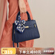 蔻一（Cnoles）牛皮包包女包大容量媽媽中年手提斜挎包通勤生日禮物送女友老婆