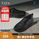 他她（TATA）2025秋商場(chǎng)同款舒適百搭休閑男鞋新款休閑鞋皮鞋QGX01CM5 黑色 41