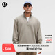 lululemon丨Steady State 男士半拉鏈衛(wèi)衣 *Wash LM3FAFS 稀釋水洗卡其棕 M