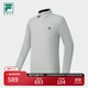 FILA 斐樂官方男子針織長(zhǎng)袖POLO衫2025秋新款高爾夫運(yùn)動(dòng)防曬上衣 野鴿灰-GY L 175/96A/L