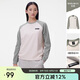 駱駝（CAMEL）戶(hù)外抓絨衣女圓領(lǐng)衛衣加絨加厚打底衫長(cháng)袖T恤男 A24CA6K787