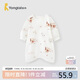 童泰（TONGTAI）嬰兒睡袍春秋睡衣兒童防踢被家居服內衣TS43C176-DS棕色80cm