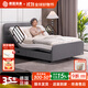 添康1.5米電動(dòng)床加寬老人床家用升降休閑多功能全自動(dòng)老年軟包單人床 1.5米梵高麻【標準款】