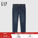 Gap男裝2025春季新款微彈中腰柔軟修身牛仔褲百搭休閑長(cháng)褲720821