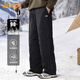 吉普（JEEP）美國正品高端沖鋒工裝羽絨褲男士冬季保暖戶(hù)外滑雪登山直筒休閑褲 啞光黑 【官方正品】 XL 【適合150斤左右】