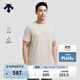 DESCENTE 迪桑特ESSENTIAL系列男女同款短袖針織衫夏季新品 BE-米色 L (175/96A)