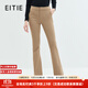 愛特愛（EITIE）氣質(zhì)駝色OL修身通勤顯瘦微喇呢子休閑褲長(zhǎng)褲冬季新款7205901 淺駝83 L 165
