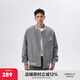 CHINISM【商場(chǎng)同款】CH赤塵美式毛呢夾克棉服男士冬季羊毛棒球服保暖外套 灰色 M