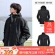駱駝（CAMEL）三防沖鋒衣戶(hù)外登山服防水防風(fēng)防污三合一保暖時(shí)尚運動(dòng)外套 A9W214119AX，黑色，男女同 L
