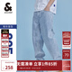 杰克·瓊斯（JACK&JONES）25年男裝秋季潮流寬松直筒錐腿涼感潮牌牛仔褲休閑褲子九分男褲 E40淺牛仔藍(lán) 905錐形 29 170 W29