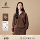 beanpole濱波春秋女士美拉德休閑連帽半拉鏈長(cháng)袖衛衣 栗色 M 165/88A M