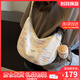viney品牌帆布包包女包新款斜挎包大容量生日禮物送女友老婆 【米白色】實(shí)用高級感洋氣餃子包 小眾輕奢時(shí)尚休閑單肩包