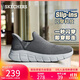 斯凱奇（Skechers）閃穿鞋男鞋秋季休閑健步鞋一腳蹬運動(dòng)鞋百搭軟底布鞋118306