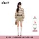 DZZIT地素牛仔短褲2025秋季新款復古卡其色高腰刺繡褲子女3J3R1091N 深卡其色 S