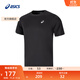 亞瑟士ASICS運動(dòng)T恤男子跑步短袖透氣舒適運動(dòng)上衣 2011D242-001 黑色 L