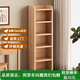 拜浦實(shí)木書(shū)架落地置物架兒童書(shū)柜家用客廳一體靠墻窄柜簡(jiǎn)易收納柜子 【加厚15mm實(shí)木】六層30x166 贈背板和固定器 【全新實(shí)木材質(zhì)，穩固耐用】