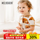 Milkbarn春夏嬰兒衣服 3-24月新生兒短袖短褲連體服寶寶哈衣爬服 牧舍 80cm (12-18m)