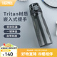 膳魔師（THERMOS）Tritan塑料水杯夏季男女運動(dòng)瓶戶(hù)外隨行杯生日禮物TCSD 黑灰色700ml 熱賣(mài)推薦