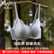 曼妮芬【調整型文胸】性感聚攏內衣女無(wú)鋼圈聚攏文胸 030 灰色迷你蕾絲 75B
