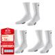 有志者（UZIS）籃球襪子男專(zhuān)業(yè)透氣實(shí)戰精英防滑長(cháng)筒運動(dòng)襪[斗牛1.0Z] 白色三雙裝（熱賣(mài)推薦，更?。?M
