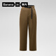 蕉內（Bananain）熱皮5系女士休閑褲直筒紅外發(fā)熱防潑水寬松運動(dòng)顯瘦女裝長(cháng)褲子 探險棕 M