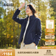 AIGLE艾高抓絨衣POLARTEC保暖防風(fēng)全拉鏈立領(lǐng)外套女 帝國深藍 BE083 38 (165/88A)