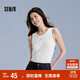森馬（Semir）背心女短款蝴蝶結溫柔夏季2025時(shí)尚緊身繡花圓領(lǐng)上衣109325102001