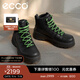 愛(ài)步（ECCO）馬丁靴男鞋 高幫鞋戶(hù)外休閑牛皮男鞋 蹤跡550604 HL 黑色55060451052 41