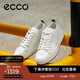 愛(ài)步（ECCO）休閑板鞋男 潮流厚底復古增高男鞋牛皮 街頭ACE856814 HL 白色85681450874 42 建議選購大一碼