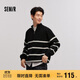 森馬（Semir）森柔|毛衫男冬季含羊毛針織衫半開(kāi)襟毛衣情侶內搭101724107206